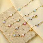 18K gold-plated star charm necklace with delicate chain and sparkling star pendant, stylish jewelry by Shopimist