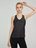 Shopimist breathable quick-drying active tank top, lightweight athletic sleeveless shirt for exercise and workouts.