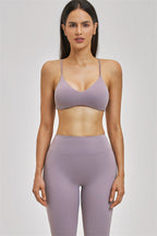 Fitglutes Activewear Zenith sports bra and leggings 2-piece set, featuring black athletic workout clothes for women.
