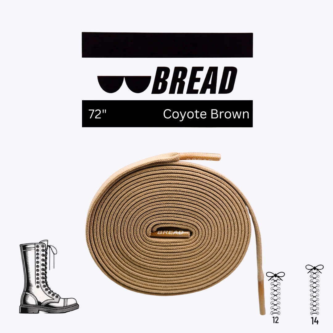 Coyote brown elastic shoelace from Plush Fashion Hub, flexible and durable for comfortable, secure fit in sneakers or casual shoes.