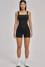 Fitglutes Activewear two-piece tank top and shorts set for workout, featuring a stylish athletic design and comfortable fit.