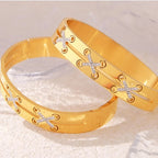 18K gold-plated Czech diamond bracelet with intricate design and sparkling stones, showcasing elegant jewelry craftsmanship.