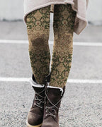 Unisex Hawaiian 3D print leggings featuring vibrant tropical patterns, casualwear from Plush Fashion Hub.