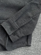 Men's long sleeve button-up shacket from Shopimist, shown in a stylish casual design with front buttons and collar.