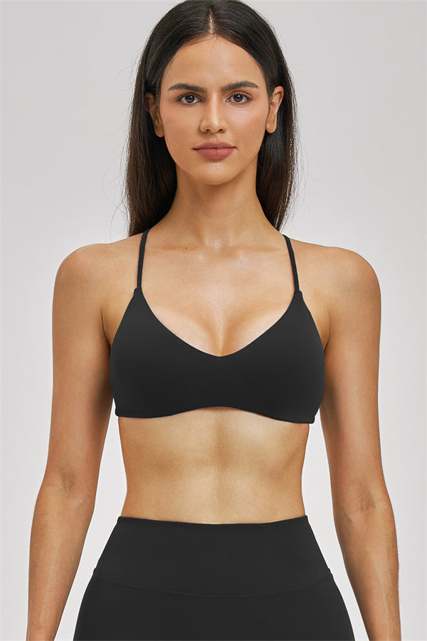 Fitglutes Activewear Zenith Sports Bra and Leggings 2-piece set, black workout clothes for women, gymwear and sportswear.