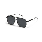 Large retro FitiqueFit double beam sunglasses with oversized frames and UV400 protection, stylish eye wear for a bold fashion statement.