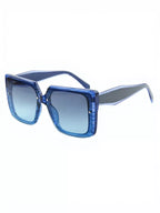 Oversized gradient square sunglasses with bold frames, trendy accessories from Trendsi, featuring tinted lenses and modern style.