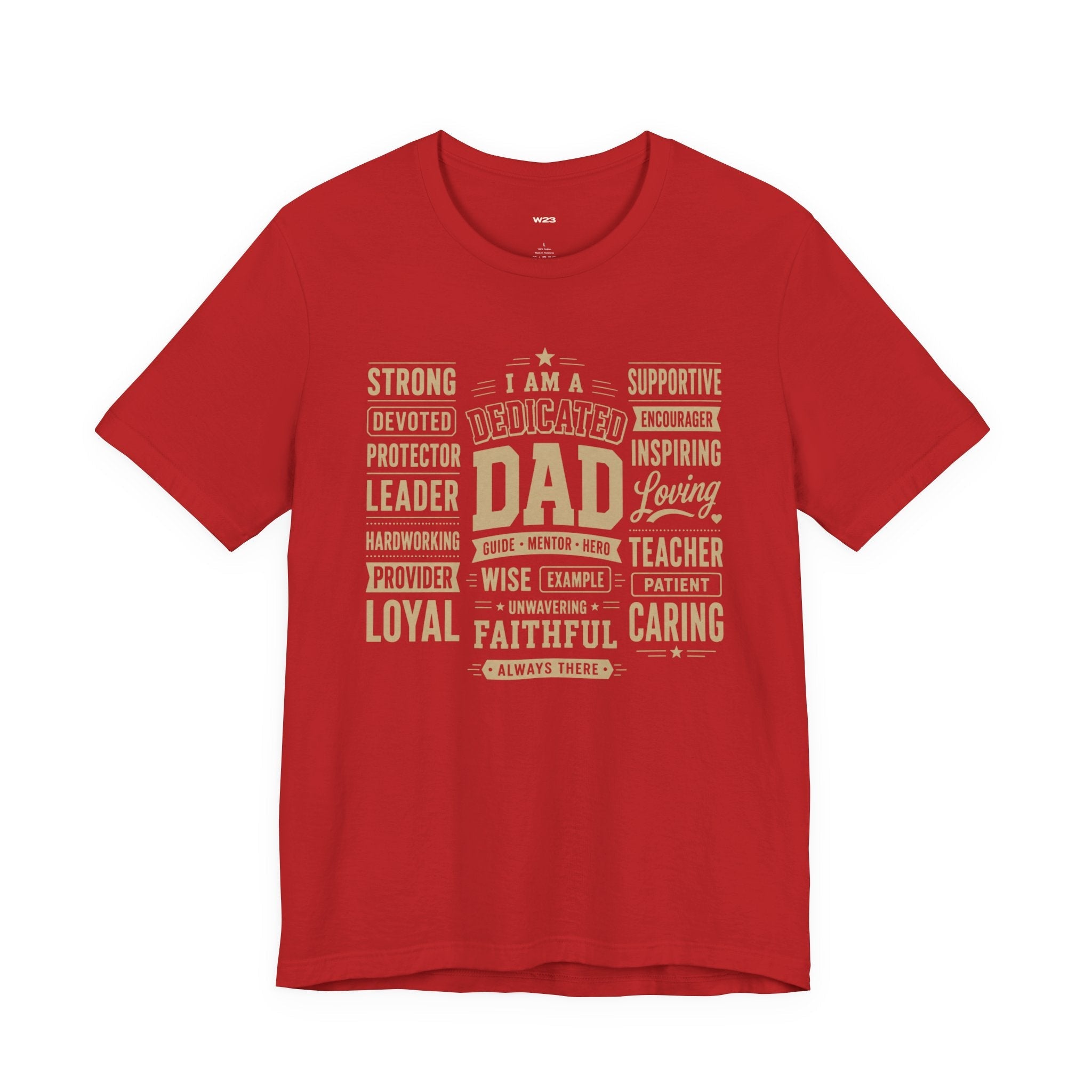 Wear Your Worship dedicated dad T-shirt with "I Am More Than a Title" printed on a comfortable casual tee.