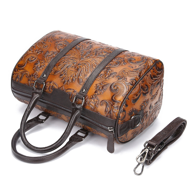 Plush Fashion Hub casual handbag in soft leather with top handles and subtle stitching, stylish for everyday use.