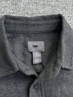 Men's button-up long sleeve shacket by Shopimist, featuring a stylish casual design with buttons and a relaxed fit.