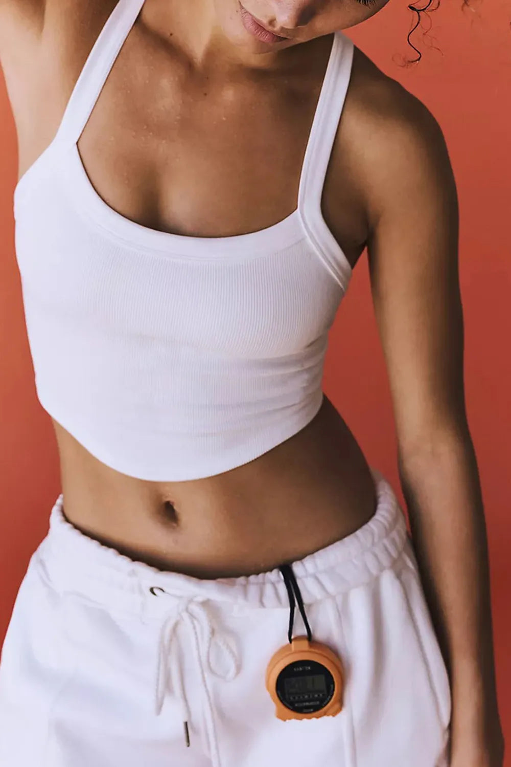 Scoop neck active tank from Trendsi featuring a fitted style, lightweight fabric, and comfortable sleeveless design for workout wear.