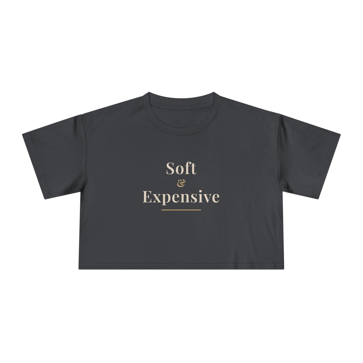 Soft & Expensive Crop Tee | Women's Quiet Luxury Cropped T-Shirt