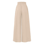 Women's high waist wide leg casual pants by FitiqueFit, shown in a relaxed fit with a comfortable, stylish silhouette.