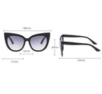 Women's oversized cat eye sunglasses from Plush Fashion Hub with UV400 protection, stylish and fashionable eye wear.