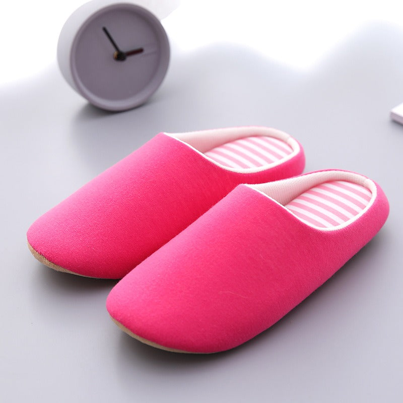 Soft cotton indoor slippers from eprolo with a minimalist design, featuring a cozy, breathable interior and simple slip-on style.