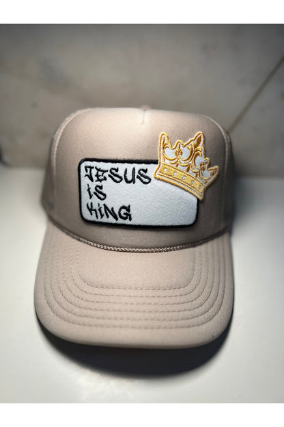 Jesus is King patch trucker hat -clearance Pretty Little Patriot