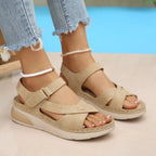 Open toe platform sandals by Shopimist featuring chunky heel and strappy design, perfect for stylish summer footwear.