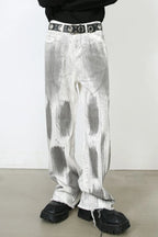 Men's contrast loose denim jeans featuring a relaxed fit and stylish design, shown in a high-quality Trendsi product image.