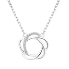 925 Sterling Silver Zircon Pendant Necklace