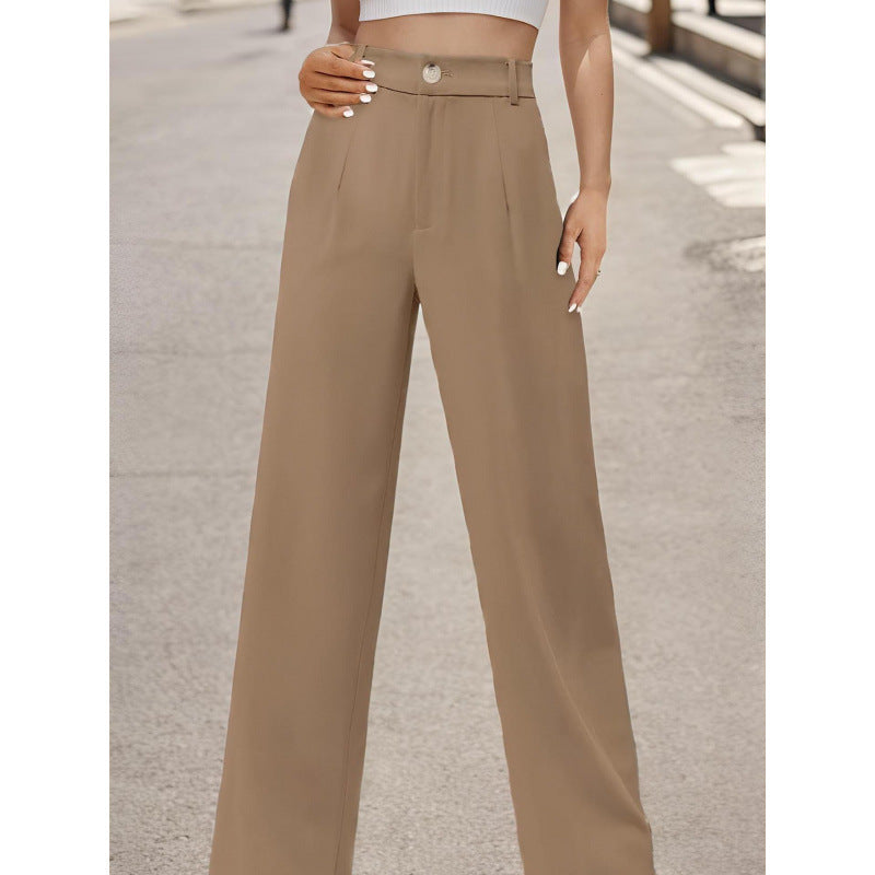 Women’s elegant suit pants with pockets by FitiqueFit, casual office trousers in a tailored design and comfortable fit.