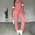 Casual sportswear women's suit by Plush Fashion Hub featuring a stylish, comfortable fit in trendy export fashion style.