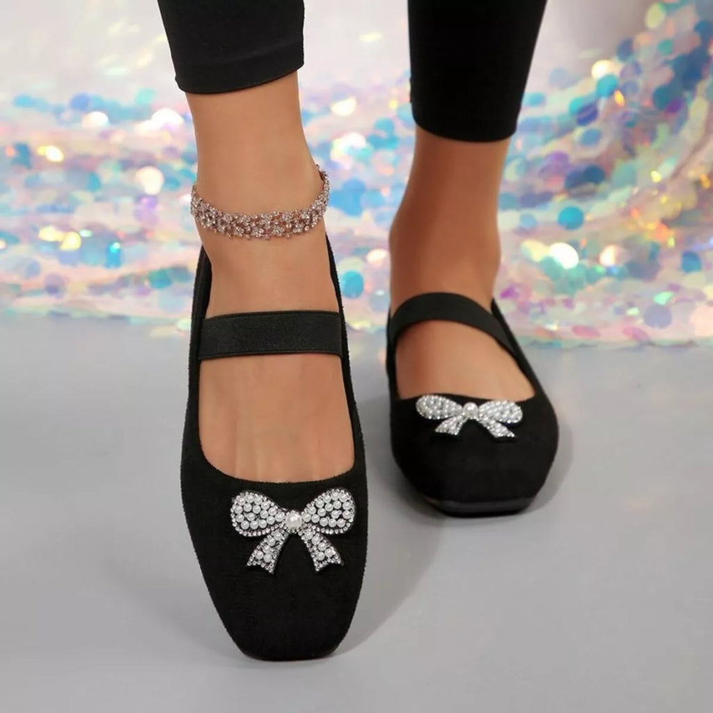 Shopimist square toe flats slip-ons featuring a sleek design and comfortable fit, perfect for casual or professional wear.
