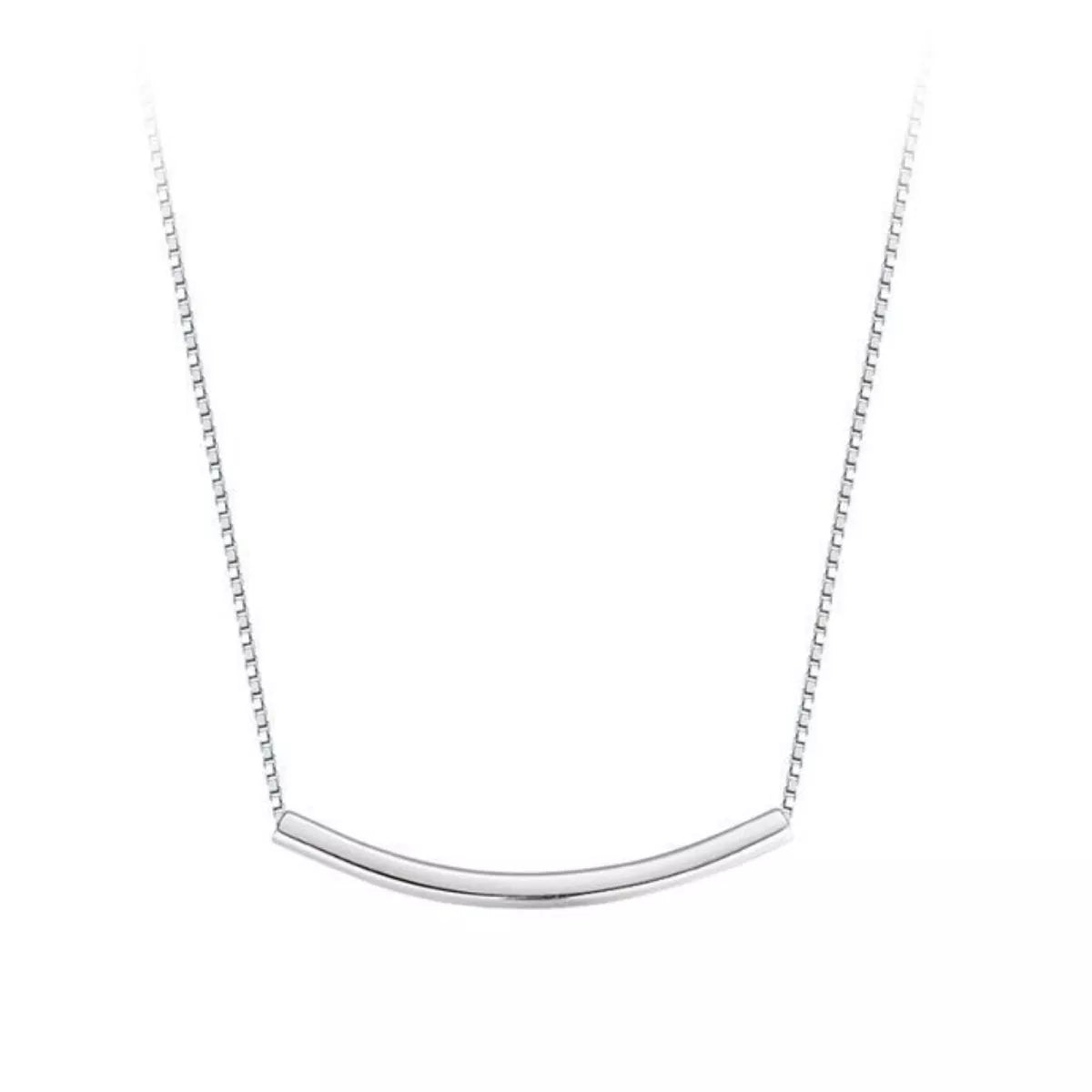 Sterling silver chain necklace with a delicate link design, crafted by Shopimist, showcasing a shiny, polished finish and elegant style.