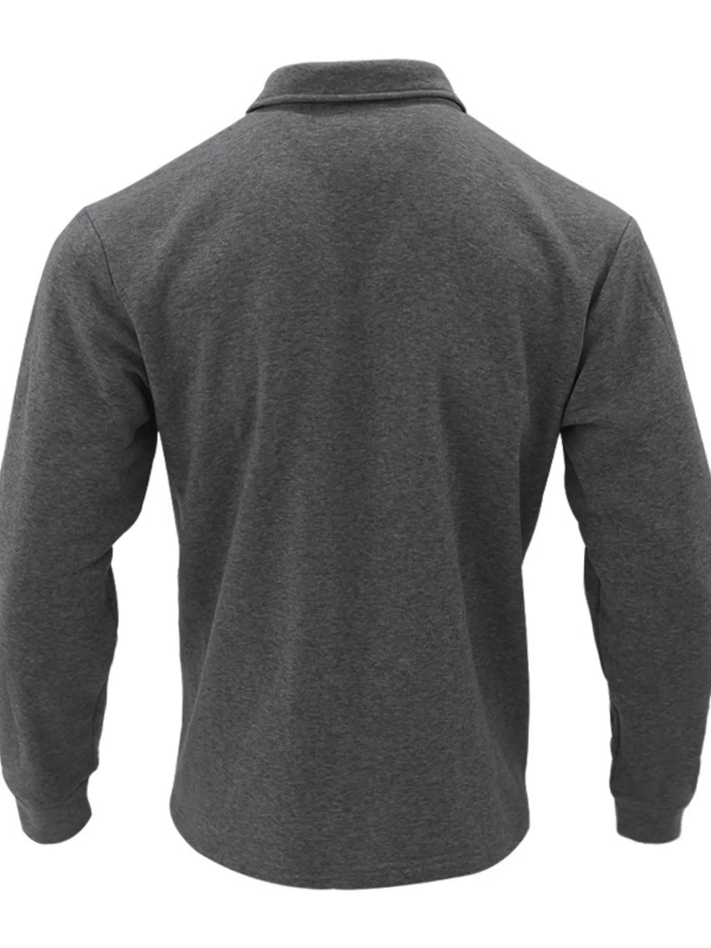 Men's plus size full-length button-up long sleeve jacket by Shopimist, shown in a stylish, casual design.