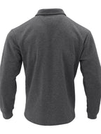 Men's plus size full-length button-up long sleeve jacket by Shopimist, shown in a stylish, casual design.