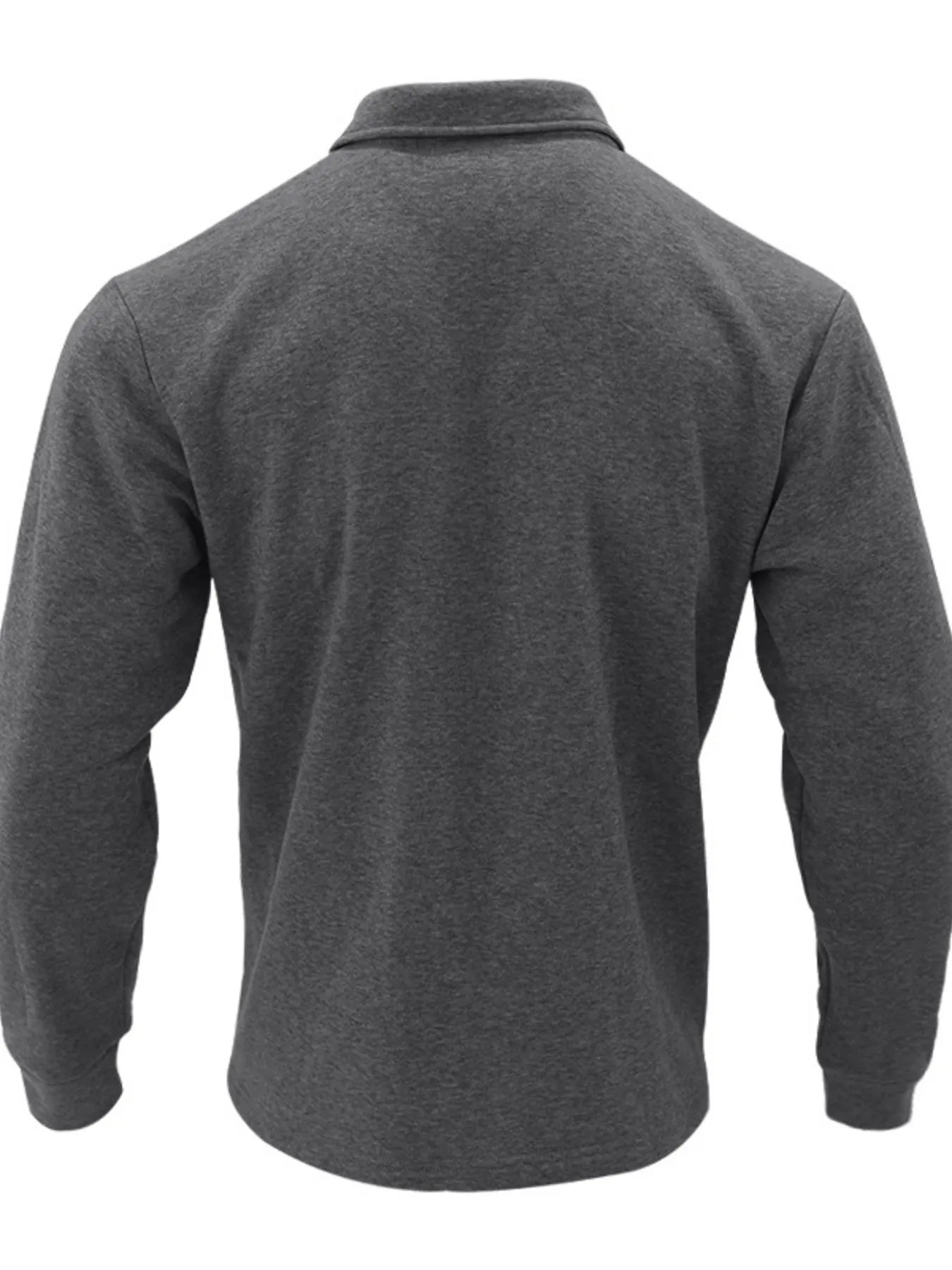 Men's plus size full-length button-up long sleeve jacket by Shopimist, shown in a stylish, casual design.