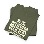 Black We The Believers Christian T-Shirt by Wear Your Worship featuring faith-themed graphic and streetwear style.