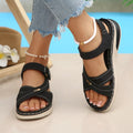 Open toe platform sandals by Shopimist featuring a chunky heel and stylish design, perfect for summer wear.