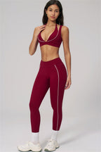 Fitglutes Activewear Clarity Contour Line sports bra and leggings 2-piece set, featuring sleek contour design and comfortable workout fabric.