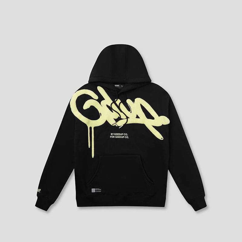 Unisex Casual Loose Letter Embroidered Hoodie