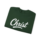 Unisex Christ sweatshirt by Wear Your Worship featuring Colossians 3:17 inspirational message on a casual crewneck.