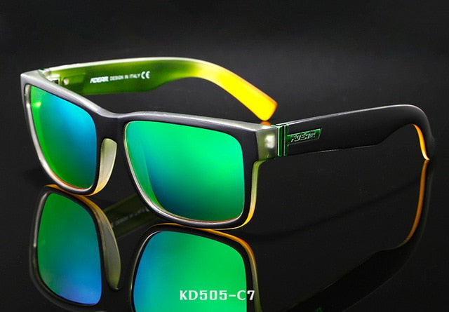 Men's polarized sport sunglasses with UV400 protection and square frame by Plush Fashion Hub, designed for active outdoor use.