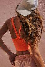 Scoop neck active tank top by Trendsi, lightweight and breathable active wear in a sleek, fitted design suitable for workouts and casual wear.