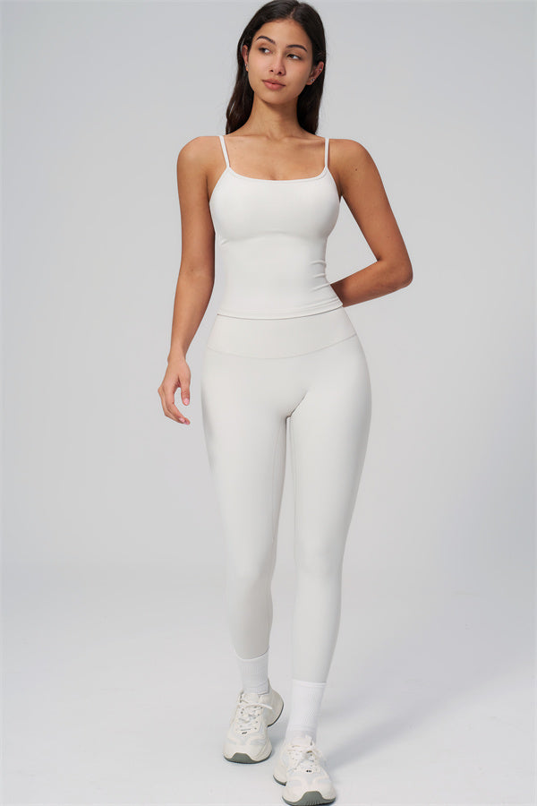 Fitglutes activewear two-piece set with the Rapture tank top and leggings, stylish gymwear for workout and sports activities