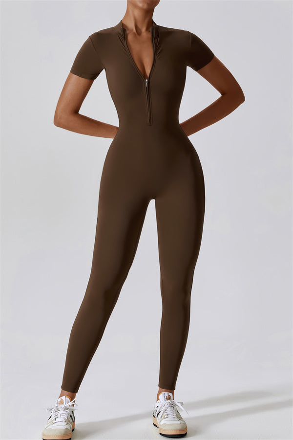 Fitglutes Activewear Mia Belle jumpsuit, stylish athletic one-piece with a fitted design for gym and workout sessions.