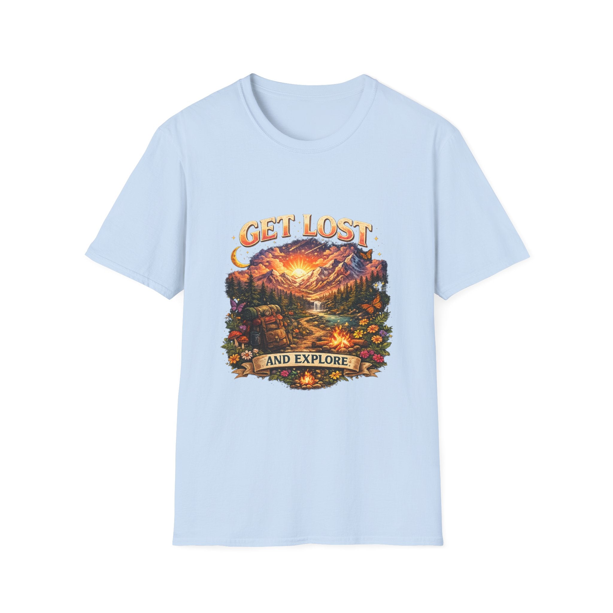 Unisex Softstyle T-Shirt by Printify featuring a comfortable fit, plain design, and soft fabric in a casual style.