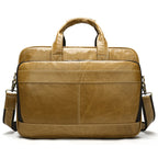 Men's briefcase handbag by Plush Fashion Hub, featuring a sleek leather design with sturdy handles and multiple compartments.
