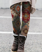 Unisex Hawaiian 3D print leggings with vibrant digital floral design, casualwear from Plush Fashion Hub.
