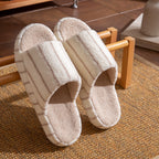 Unisex Soft Faux Fur Indoor Home Slippers with Anti-Slip Sole