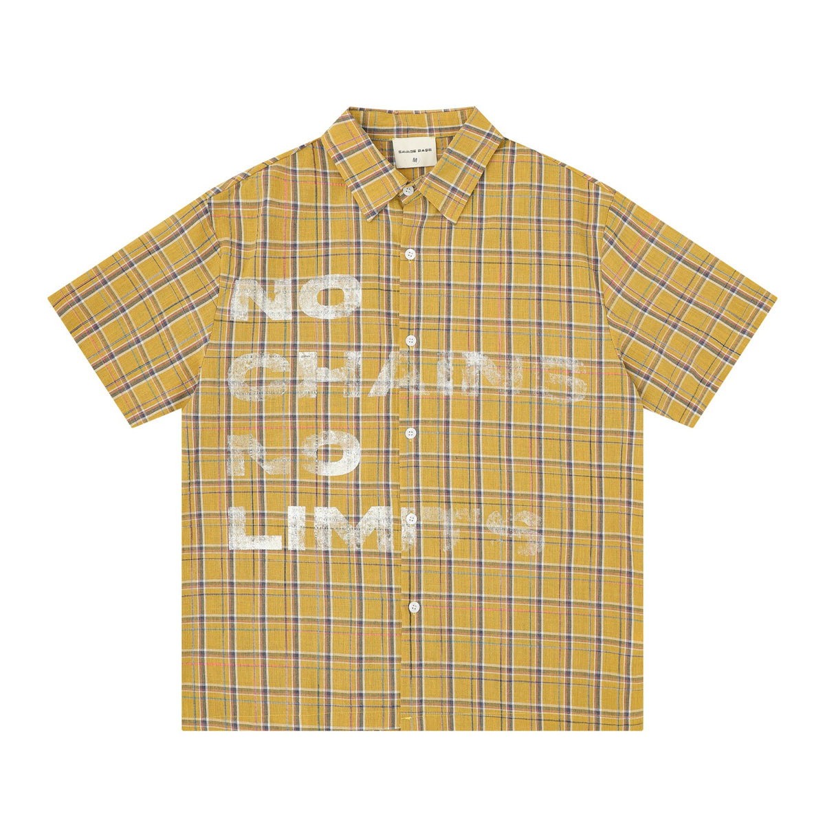 Eprolo short sleeve shirt with letter print design, casual men's shirt featuring a comfortable fit and stylish pattern.