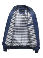 Men's plus size casual lightweight jacket with stand collar by Shopimist, shown in a relaxed fit and soft fabric.