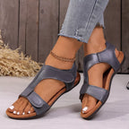Shopimist open toe flats sandals with stylish design and comfortable fit, featuring a sleek strap and minimalist look.