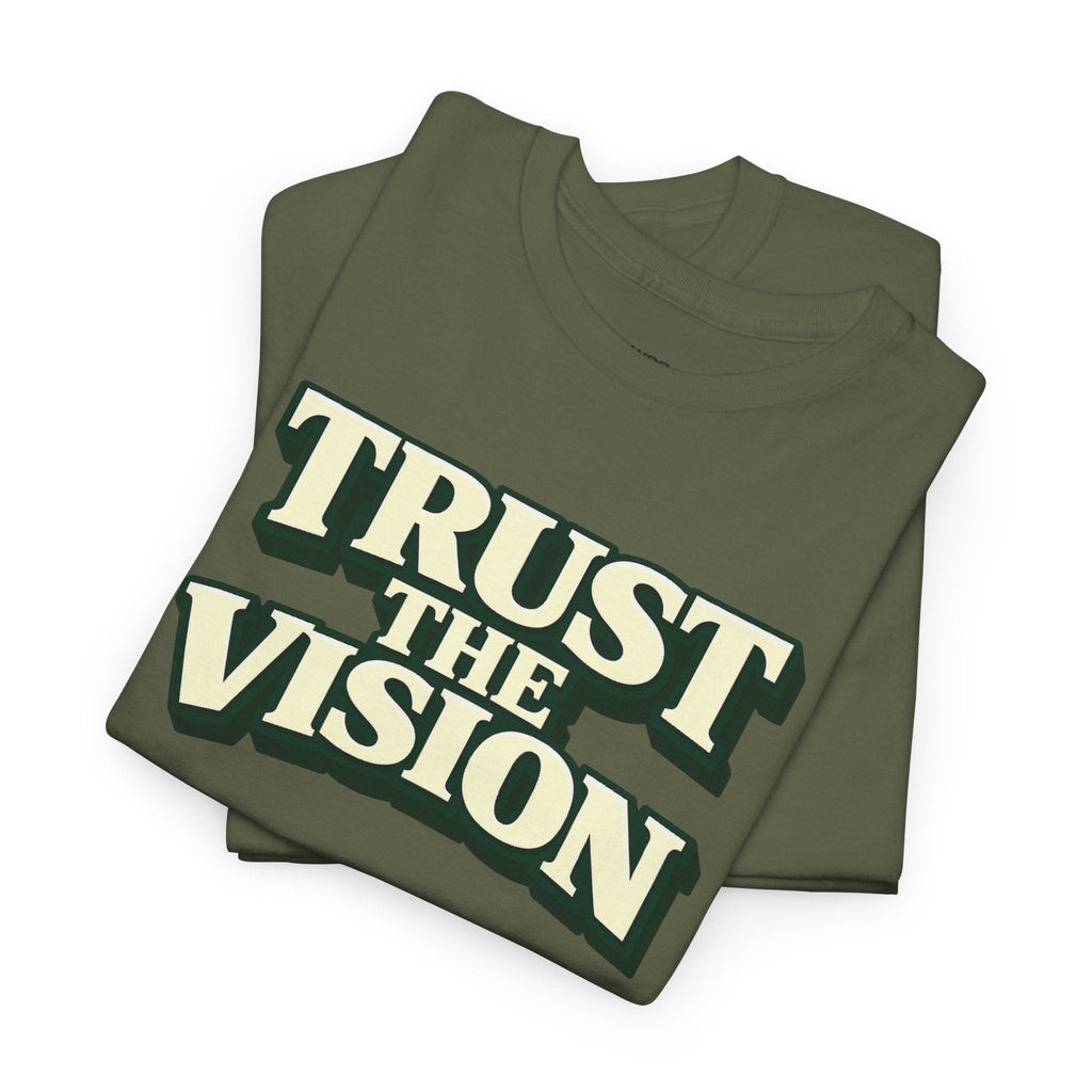 Wear Your Worship Trust The Vision T-Shirt, premium cotton graphic tee featuring purpose-driven design and bold branding.