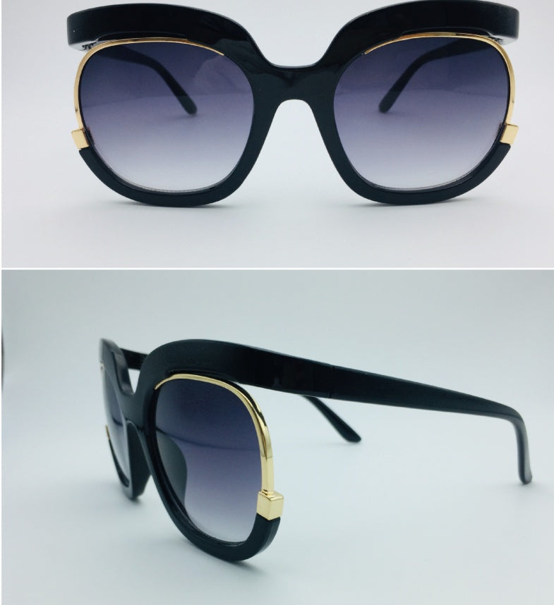 Cat Eye half-frame UV400 sunglasses for women by Plush Fashion Hub, stylish fashion eyewear with tinted lenses.
