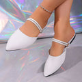 Shopimist point toe flats sandals with sleek design and open toe style, perfect for stylish summer footwear.