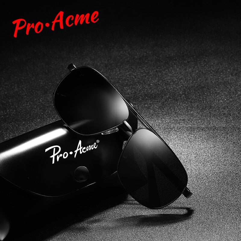 Black polarized sunglasses for driving, men's eye wear by Plush Fashion Hub, stylish designer sun glasses with UV protection.